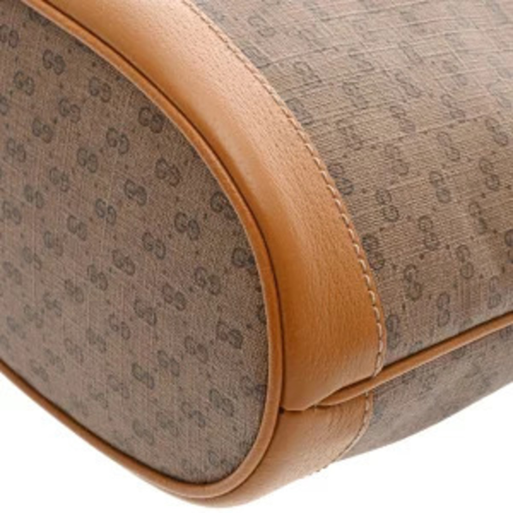 Gucci GG Supreme Disney Bucket Bag Mickey Mouse Brown Leather Shoulder - Picture 6 of 9